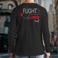 Flight Crew Airplane Birthday Dad Airplane Matching Family Long Sleeve T-Shirt Back Print