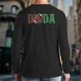 Football Dada 1st Birthday Long Sleeve T-Shirt Back Print