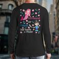 Gender Reveal Party Shirt Mermaid Or Pirate Dad Wants Pirate Long Sleeve T-Shirt Back Print