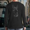German Shepherd Dog Lover For Dog Mom Dad Men Women Long Sleeve T-Shirt Back Print