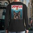 German Shepherd Jowls Hamburger GSG Dog Mom Dog Dad Long Sleeve T-Shirt Back Print