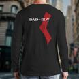 God Of Boy Dad Video Game Tshirt Father's Day Edition Long Sleeve T-Shirt Back Print