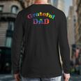 Grateful Dad Fathers Day Tie Dye Letters Shirt For Dads Long Sleeve T-Shirt Back Print