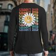 Groovy Dad Matching Outfit Fathers Day Family Retro Vintage Long Sleeve T-Shirt Back Print
