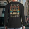 Groovy Daddy 60s Outfit 70s Themed Party Costume Dad Hippie Long Sleeve T-Shirt Back Print