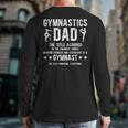 Gymnastics Dad Definition Gymnastics Father Of A Gymnast Dad Long Sleeve T-Shirt Back Print