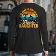 Gymnastics Mom Dad I'm Here To Watch My Flippin' Daughter Long Sleeve T-Shirt Back Print