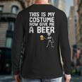 Halloween This Is My Costume Give Me Skeleton Dad Men Long Sleeve T-Shirt Back Print