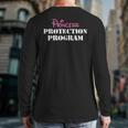 Halloween Dad Mom Daughter Adult Costume Princess Security Long Sleeve T-Shirt Back Print