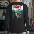 Humorous Paws Parody Cat Mouse For Cat Lover Cat Mom Cat Dad Long Sleeve T-Shirt Back Print