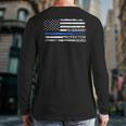 Husband Daddy Protector Hero Police Officer Father Dad Long Sleeve T-Shirt Back Print Husband Daddy Protector Hero Police Officer Father Dad Long Sleeve T-Shirt Back Print