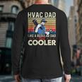 HVAC Dad Like A Regular Dad HVAC Technician AC Repairman Long Sleeve T-Shirt Back Print