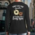 I'm Going To Be a Daddy Again Pregnancy Announcement Quote Long Sleeve T-Shirt Back Print