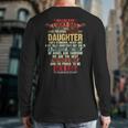 I'm A Lucky Dad I Have A Awesome Daughter She's Stubborn Long Sleeve T-Shirt Back Print