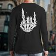 Just A Dad Who Always Came Back 2 Sided Skeleton Long Sleeve T-Shirt Back Print
