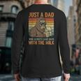 Just A Dad Who Always Came Back With The Milk Daddy Long Sleeve T-Shirt Back Print