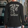 Just a Dad Who Always Came Back With The Milk Shirt Bigfoot Long Sleeve T-Shirt Back Print Just a Dad Who Always Came Back With The Milk Shirt Bigfoot Long Sleeve T-Shirt Back Print