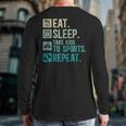 Take Kids To Sports Dad Sports Father Sport Dad Long Sleeve T-Shirt Back Print