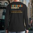 Lagotto Romagnolo Vintage Retro Dog Mom Dad Long Sleeve T-Shirt Back Print