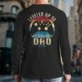 I Leveled Up To Dad 2025 Promoted To Daddy Soon To Be Father Long Sleeve T-Shirt Back Print