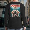 Light Golden Retriever Jowls Top Paws Cream Lab Dog Mom Dad Long Sleeve T-Shirt Back Print
