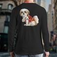 I Love Dad Tattoo Shih Tzu Dad Father's Day Long Sleeve T-Shirt Back Print