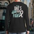 Lung Cancer Dad Ribbon Long Sleeve T-Shirt Back Print