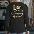 Magical Dad Manager Of Mischief Birthday Family Matching Long Sleeve T-Shirt Back Print