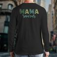 Mama Saurus Dinosaur Birthday Mom Dad Birthday Boy T-Rex Long Sleeve T-Shirt Back Print