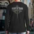Man Of God Husband Dad Grandpa Cross Christian Long Sleeve T-Shirt Back Print Man Of God Husband Dad Grandpa Cross Christian Long Sleeve T-Shirt Back Print