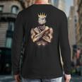 I Am Man King Powerful Dad Afro Melanin Black History Long Sleeve T-Shirt Back Print