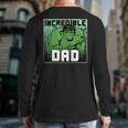 Marvel Comics Avengers Father's Day Hulk Incredible Dad Long Sleeve T-Shirt Back Print