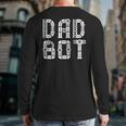 Matching Family Robot Father's Day Dad Bot Long Sleeve T-Shirt Back Print