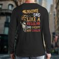 Men Anime Father's Day Anime Dad Except Way Cooler Long Sleeve T-Shirt Back Print