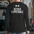 Men Dad Bod Joke Ex Male Dancer Humor Retired Chippendale Long Sleeve T-Shirt Back Print