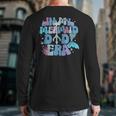 In My Mermaid Dad Era Family Matching Birthday Party Daddy Long Sleeve T-Shirt Back Print