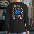 Mom And Dad Mom Of The Birthday Boy Dog Paw Family Matching Long Sleeve T-Shirt Back Print