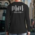 Mom Est 2026 New Moms And Dads Matching Mother To Be 2026 Long Sleeve T-Shirt Back Print