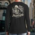 Mustache Dad Father’s Day Save A Horse Ride A Mustache Long Sleeve T-Shirt Back Print
