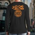 NBA New York Knicks Father's Day Just A Dad Who Loves Long Sleeve T-Shirt Back Print