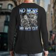 No More Mr Nice Guy Alpha Wolf Meme Dad Papa Men Long Sleeve T-Shirt Back Print