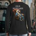 Old Buzzard Bird Old Man Grandpa Recliner Dads Joke Long Sleeve T-Shirt Back Print