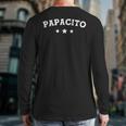 Papacito Retro Top Papi Chulo Cute Vintage Dad Dia Del Padre Long Sleeve T-Shirt Back Print