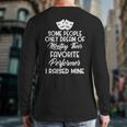 For Parents Of Actors And Actresses Drama Mom And Dad Long Sleeve T-Shirt Back Print