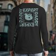 Peppa Pig Father's Day Expert Daddy Vintage Faded Box Logo Long Sleeve T-Shirt Back Print Peppa Pig Father's Day Expert Daddy Vintage Faded Box Logo Long Sleeve T-Shirt Back Print