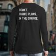 Plans In The Garage Men Car Mechanics Fathers Day Dad Long Sleeve T-Shirt Back Print Plans In The Garage Men Car Mechanics Fathers Day Dad Long Sleeve T-Shirt Back Print