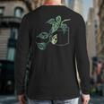 Plant Dad Plant Mom Grow Monstera Adansonii Urban Gardener Long Sleeve T-Shirt Back Print