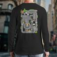 Play Cars On Dad's Back Shirt Kids And Fathers Play Long Sleeve T-Shirt Back Print