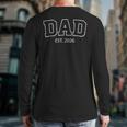 Promoted To Dad Est 2026 Daddy To Be First Time Dad Long Sleeve T-Shirt Back Print
