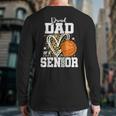 Proud Dad Of A 2026 Senior Basketball Graduation Leopard Long Sleeve T-Shirt Back Print
